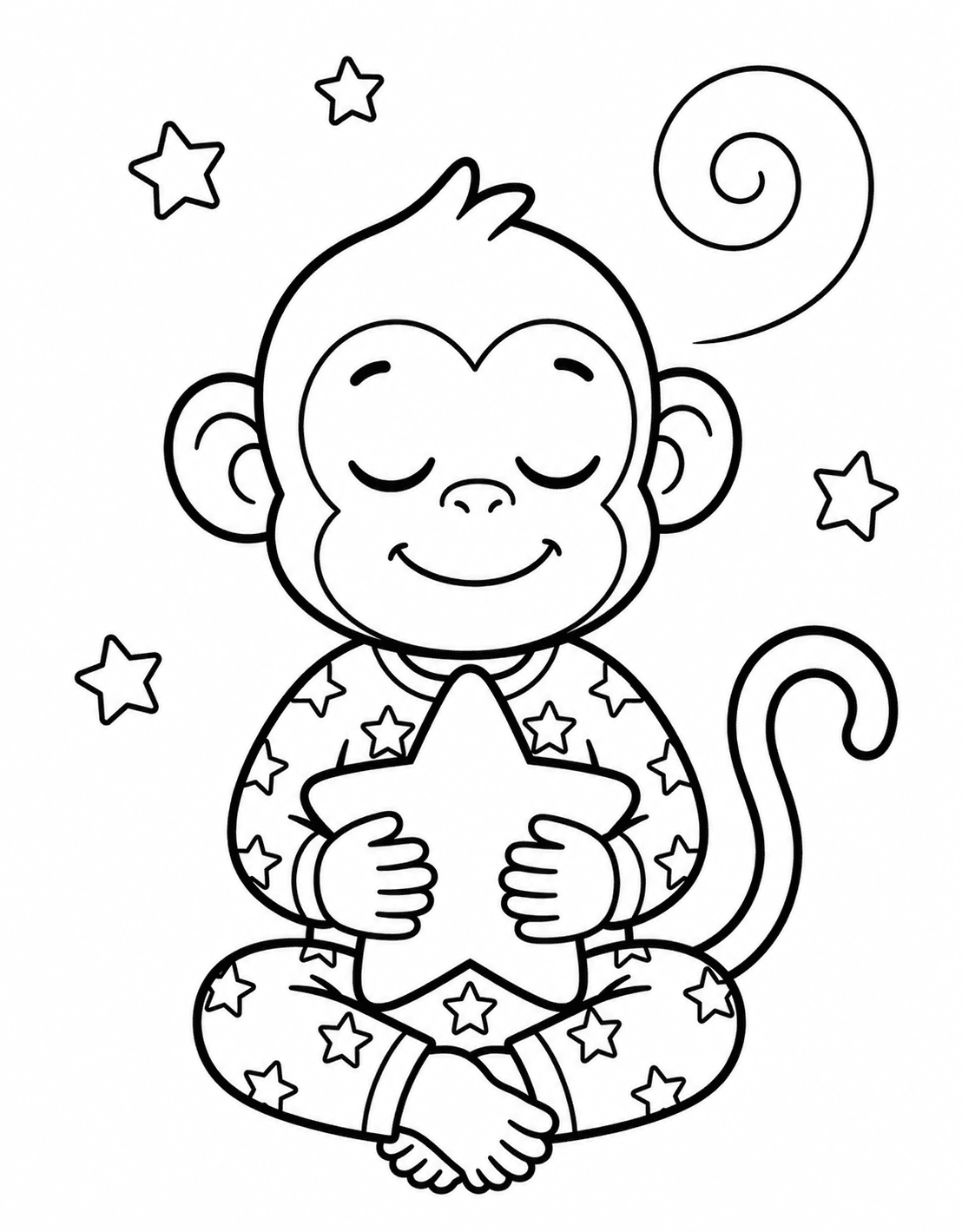 Printable Bedtime Star activity sheet preview