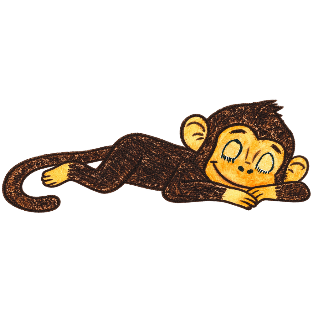 Billy Monkey asleep